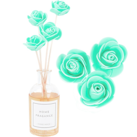 Mikadostäbchen mit mintgrüner Blume