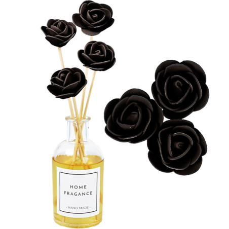 Mikadostäbchen mit schwarzer Blume