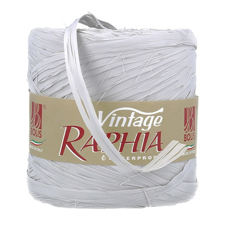 Perleťovo sivá rafiová stuha