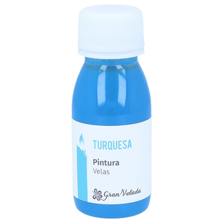 Tyrkysová farba na sviečky