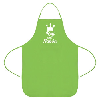 Grüne Schürze König der Seife