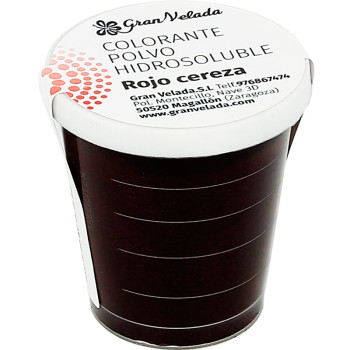 Vo vode rozpustné čerešňovo červené farbivo v prášku