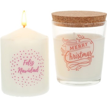 Frohe Weihnachten blaue Aufkleber. Online-Verkauf. Gran Velada