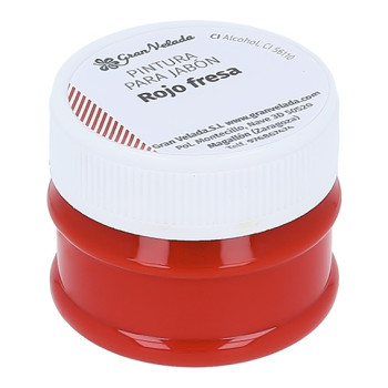 Erdbeerrote Seifenfarbe