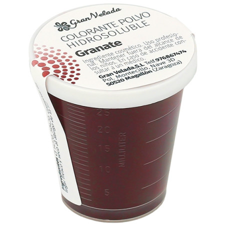 Vo vode rozpustné bordové farbivo v prášku