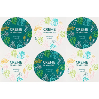 Hand- und Fußcreme-Aufkleber