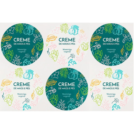 Hand- und Fußcreme-Aufkleber