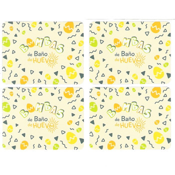 Aufkleber Eier-Badebomben