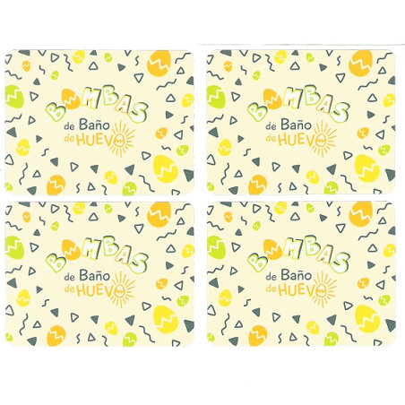 Aufkleber Eier-Badebomben