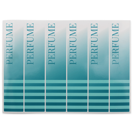 Bunte Parfümaufkleber