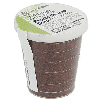 Zerkleinerte rote Traubenhaut für Peelings. Online-Verkauf