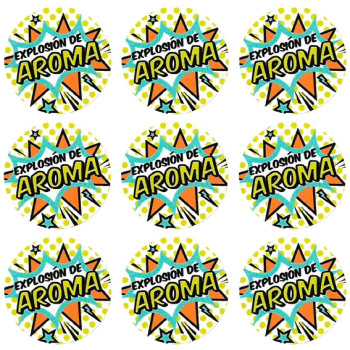 Nálepky pop-art aromatická explózia Nálepky pop-art aromatická explózia
