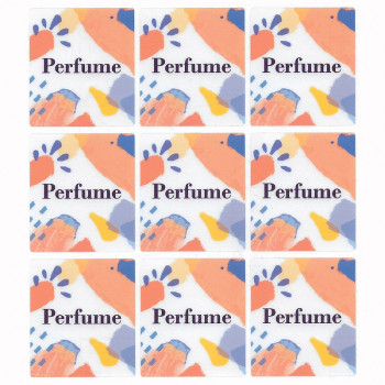 Nálepky na parfum štvorec Nálepky na parfum štvorec