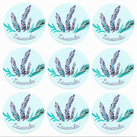 Aufkleber Lavendel Leidenschaft