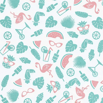 Tropisches Design aus Wachspapier