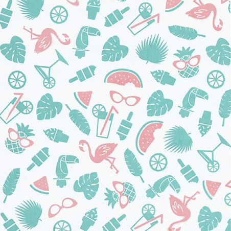 Tropisches Design aus Wachspapier