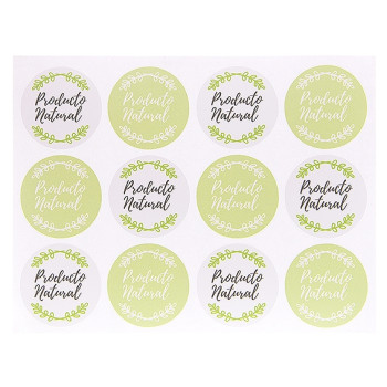 Okrúhle nálepky prírodný produkt Okrúhle nálepky prírodný produkt