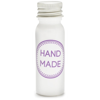 15 ml PET-Flasche weiß mit Aluminium-Schraubverschluss