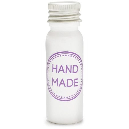 15 ml PET-Flasche weiß mit Aluminium-Schraubverschluss