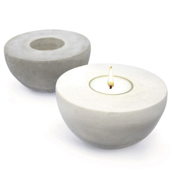 Sada, ako vyrobiť cementové svietniky. Materiály a návod