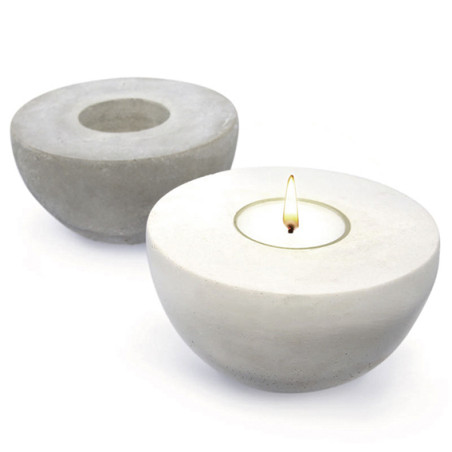 Sada, ako vyrobiť cementové svietniky. Materiály a návod