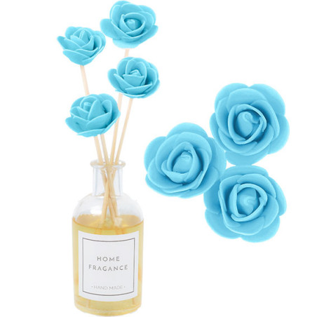 Mikadostäbchen mit türkisfarbener Blume