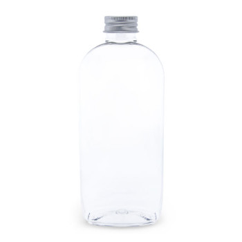 Ovale PET-Flasche 250 ml Aluminium Schraubverschluss