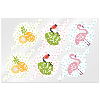 Mix aus tropischen Tapas für Kerzen