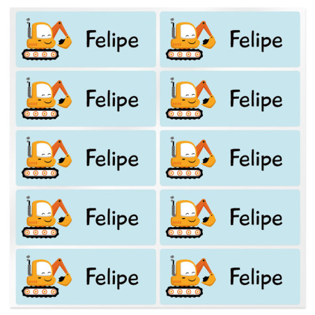 Benutzerdefinierte Aufkleber Baggerschaufel