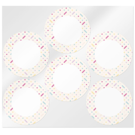 Okrúhle nálepky Párty