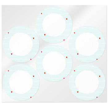 Okrúhle nálepky lásky