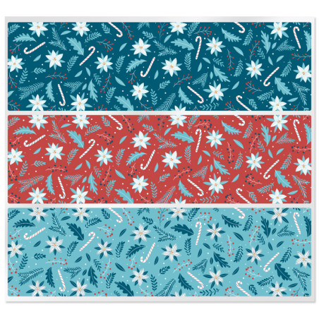 Längliche Weihnachts-Motes-Aufkleber