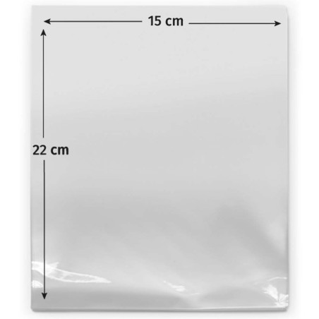 Beutel 15x22 cm aus transparentem Zellophan