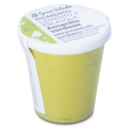 Grünlichgelbes Farbpigment für Zement und Gips