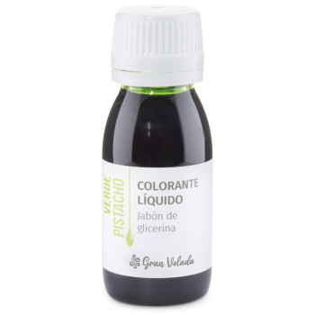 Pistazienfarbener flüssigfarbstoff für Glycerinseife.