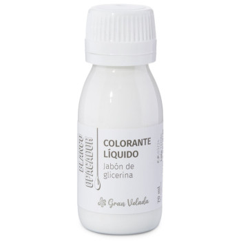 Biele tekuté farbivo na glycerínové mydlo