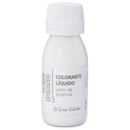 Biele tekuté farbivo na glycerínové mydlo