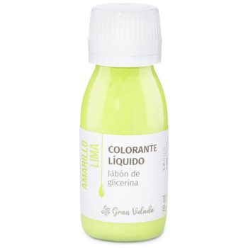 Limetkovo žlté tekuté farbivo na glycerínové mydlo
