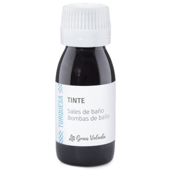 Tyrkysové farbivo na soli a bomby do kúpeľa