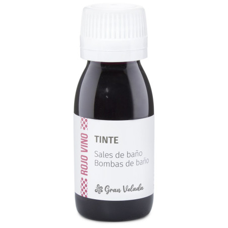 Vínovo červené farbivo na soli a bomby do kúpeľa