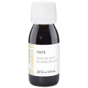 Karamellbraune Farbstoff Salze und Badebomben