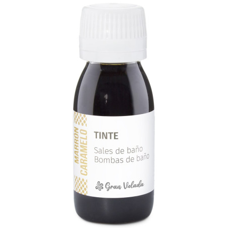 Karamellbraune Farbstoff Salze und Badebomben