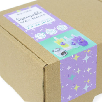 All-Inclusive-Kit zur Herstellung von hausgemachten quetschbaren Wachsschmelzen.