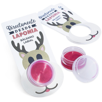 Set zur Herstellung von 10 Stück von Weihnachtslippenbalsam. Materialien und Anleitung.