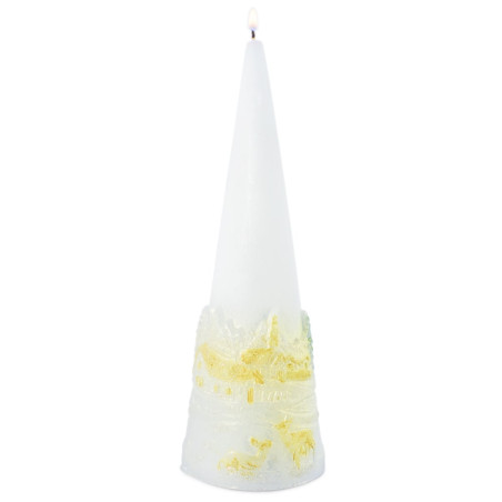 Forma sviečka vianočná krajinka