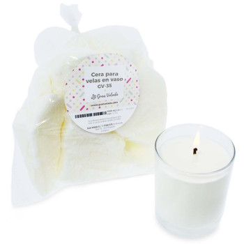 Vosk na sviečky v skle GV-35 veľké balenie