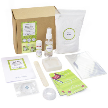 Kit zur Herstellung von duftenden Fußballdetails aus Keramik.