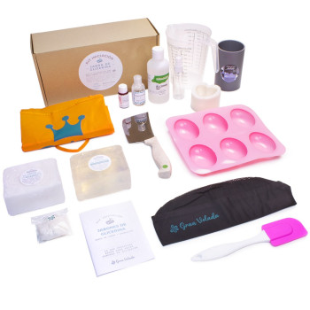 Einweihungskit Glycerin-Seifen. Seifenbasen + Utensilien