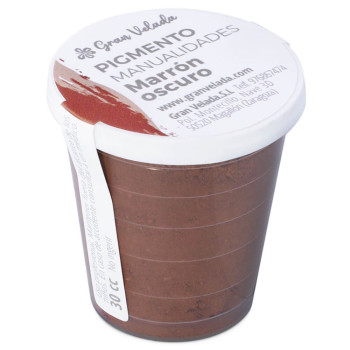 Dunkelbraunes Farbpulverpigment zum Basteln