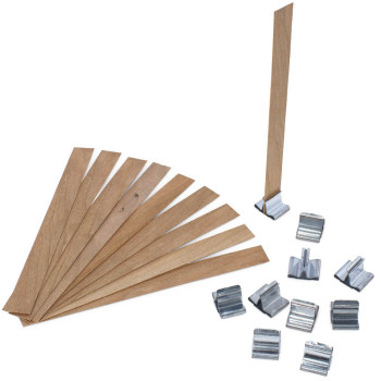 Holzdochte für Kerzen 13 × 130 mm – sauber, nachhaltig & mit Knistereffekt